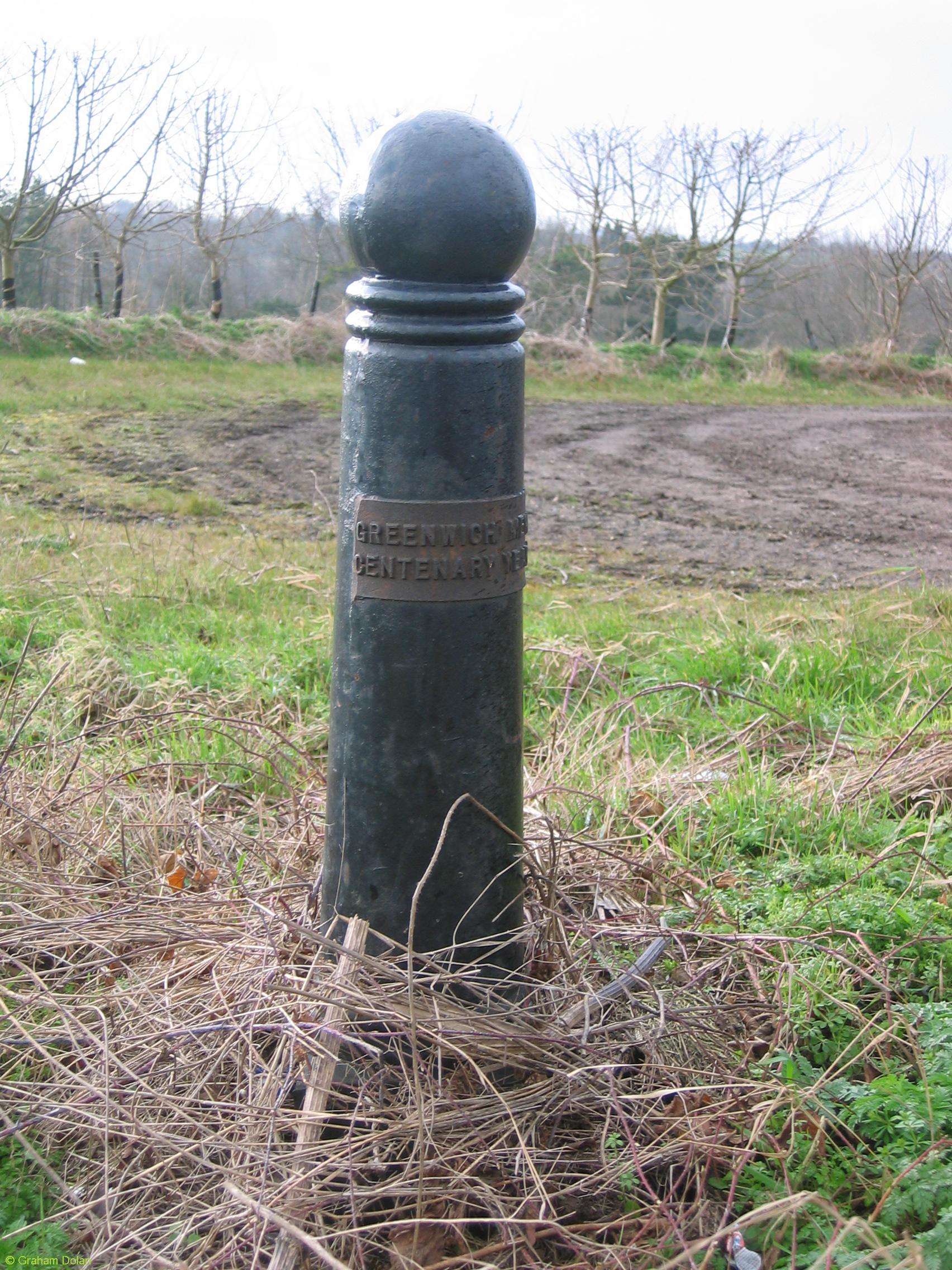 Greenwich Meridian Marker; England; Hertfordshire; Westmill